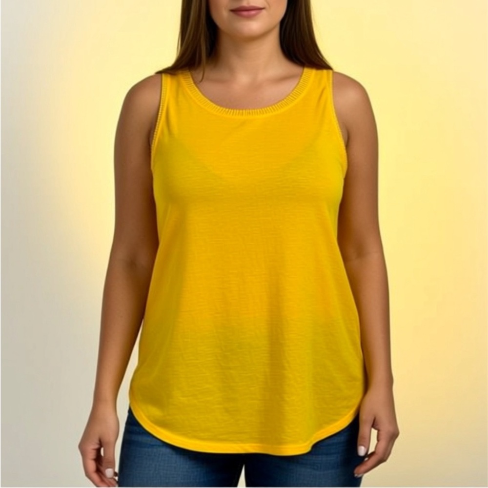 Alia Bright Yellow Tank Top